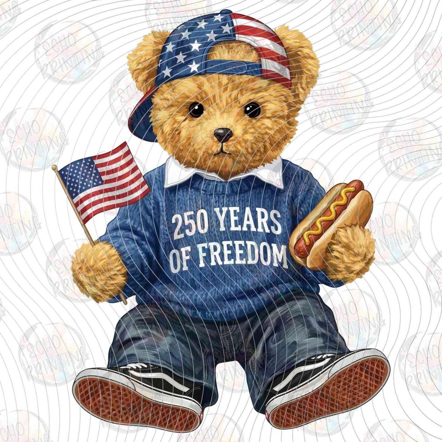 FOJG 767 - PATRIOTIC PLUSH BEAR