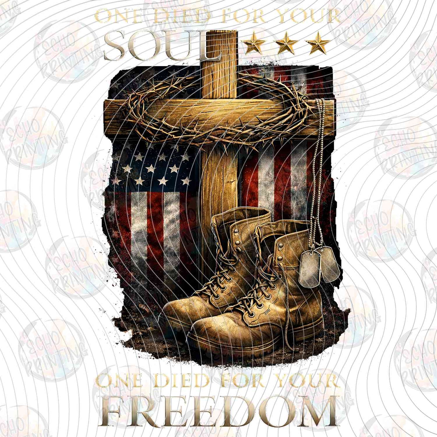 FOJG 782 - FAITH FAMILY FREEDOM CROSS AND BOOTS