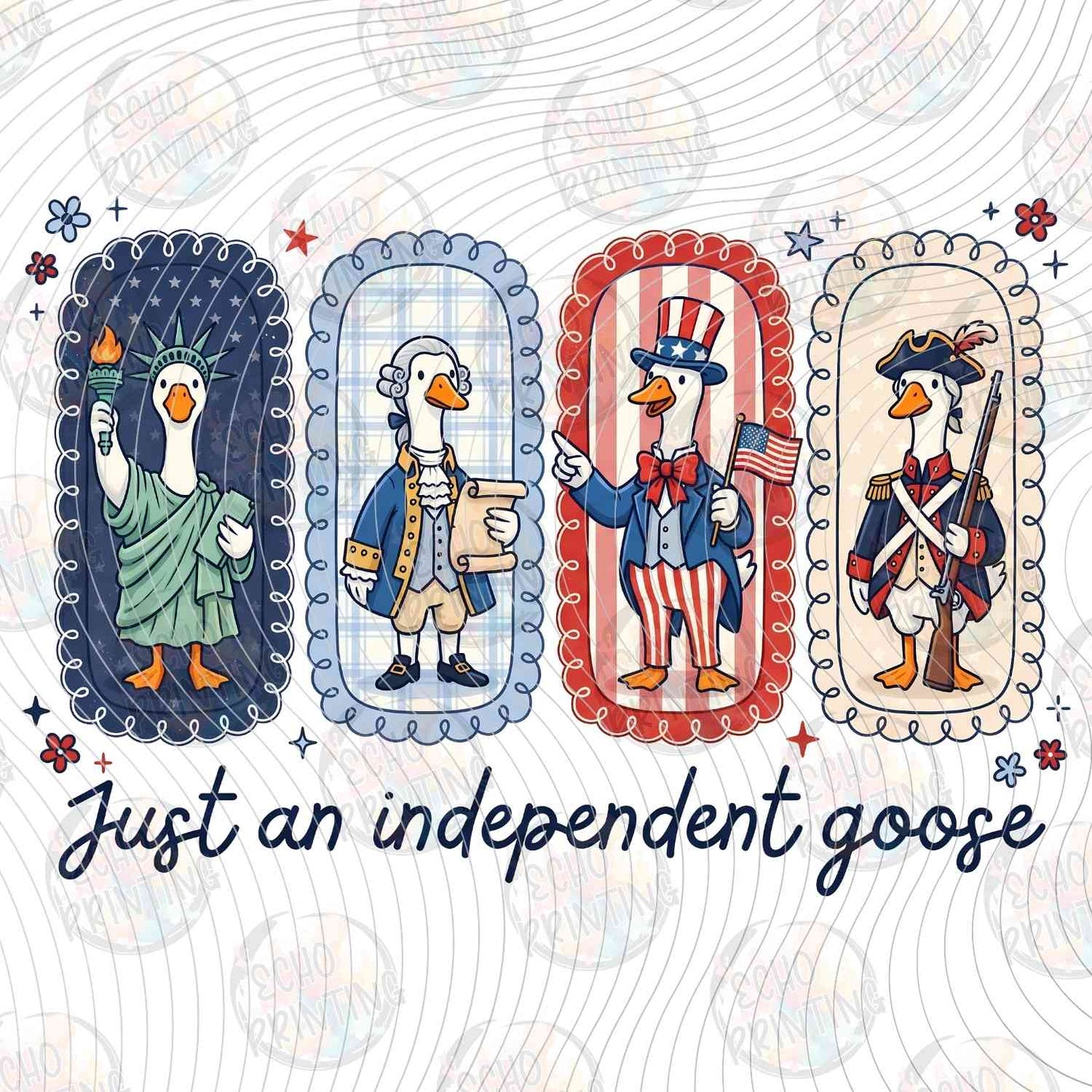 FOJG 801 - JUST AN INDEPENDENT GOOSE PATRIOTIC POPSICLES