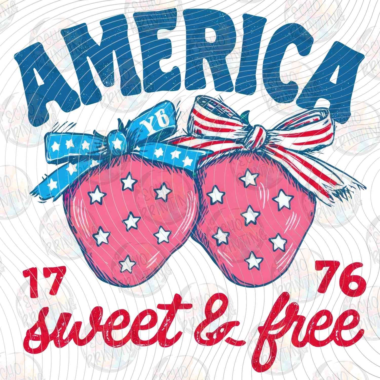 FOJG 806 - AMERICA SWEET AND FREE PATRIOTIC STRAWBERRIES