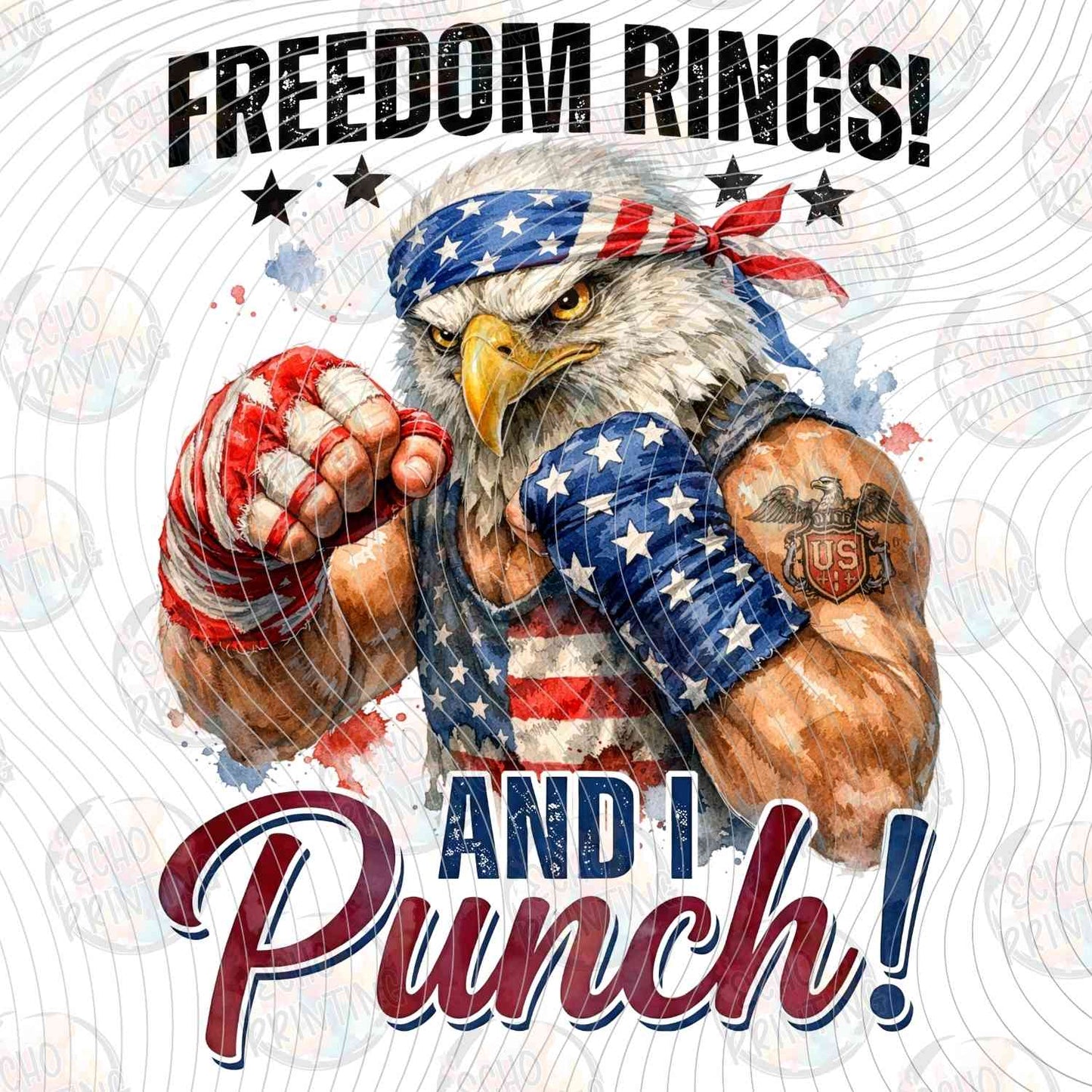 FOJG 822 - FREEDOM RINGS AND PUNCH MUSCLE EAGLE