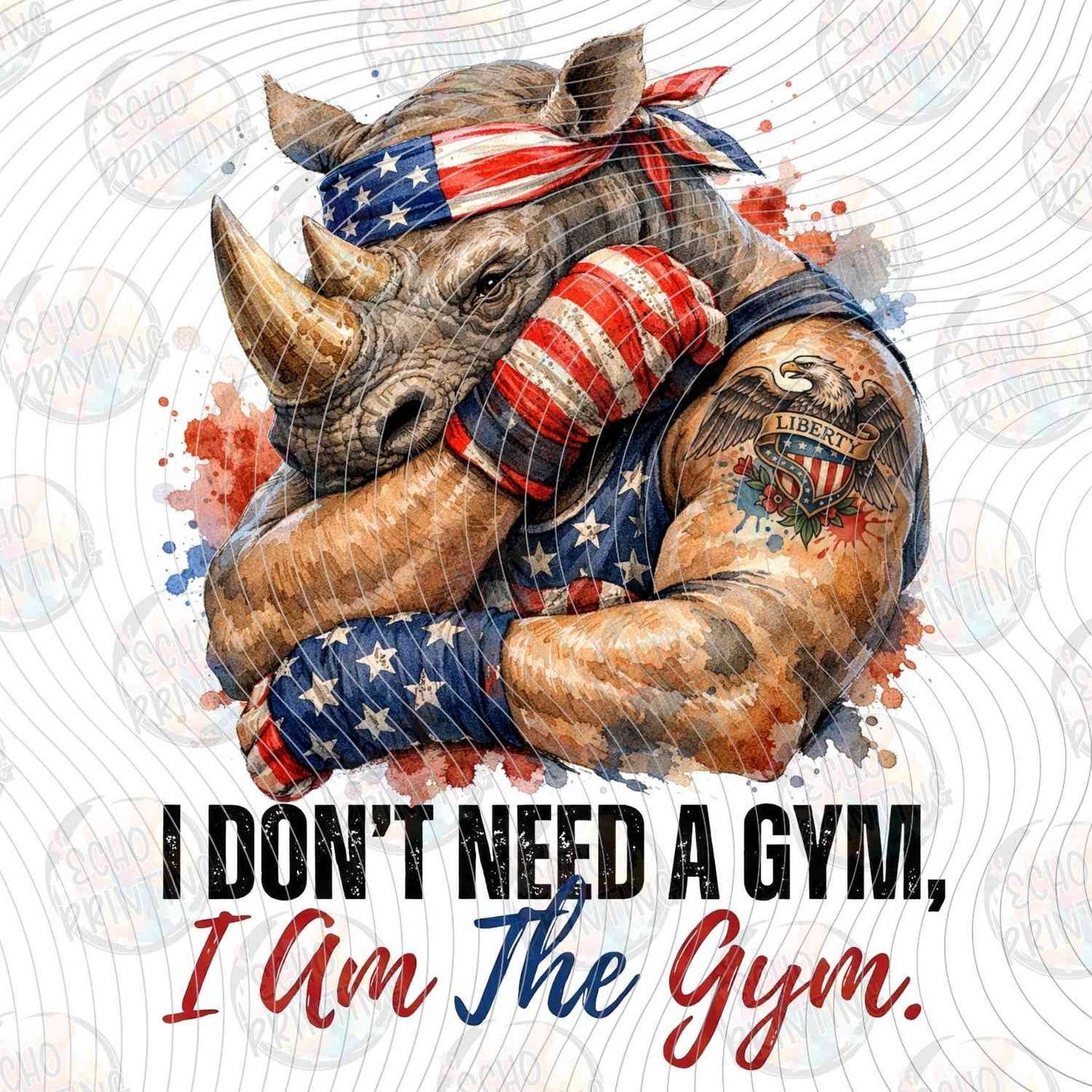FOJG 833 - I DONT NEED A GYM I AM THE GYM MUSCLE RHINO