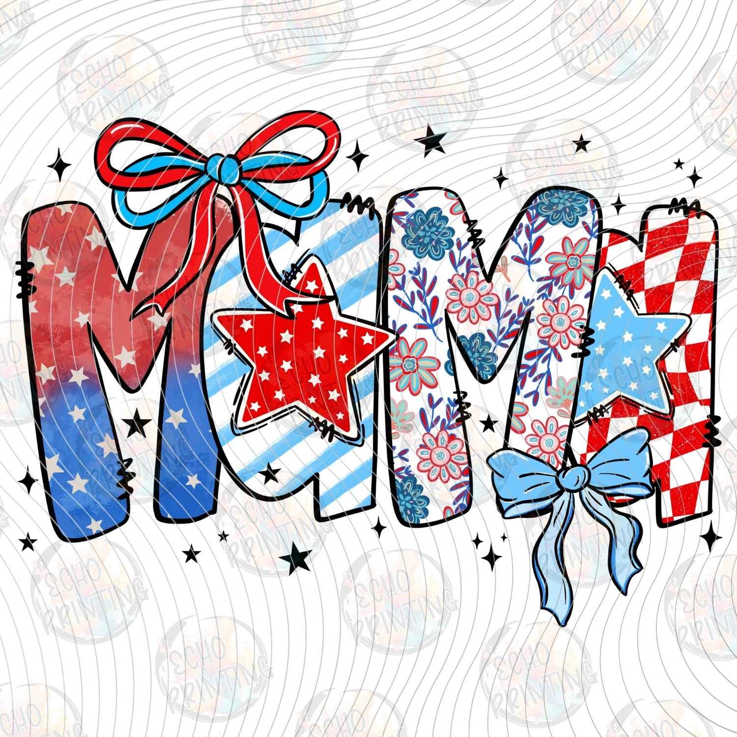 FOJG 863 - MAMA PATRIOTIC BOW