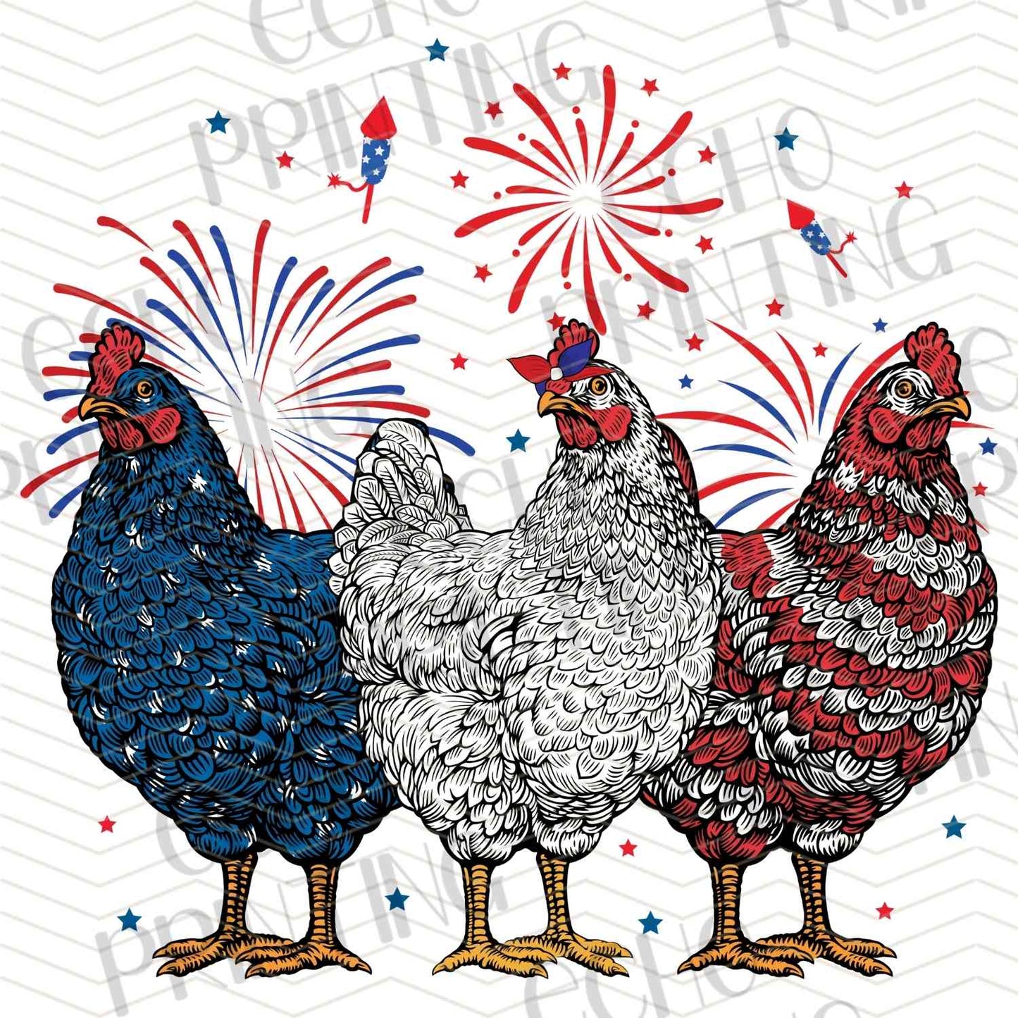FOJG 87 - PATRIOTIC ROOSTERS