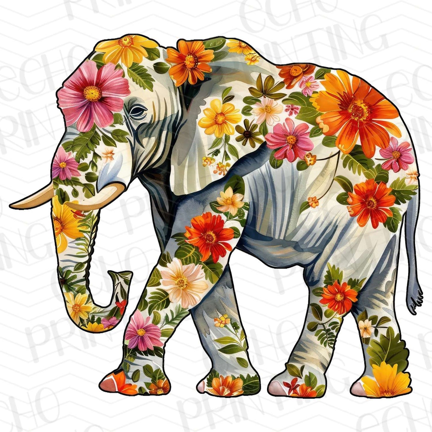 FRMG 34 – FLORAL ELEPHANT ART
