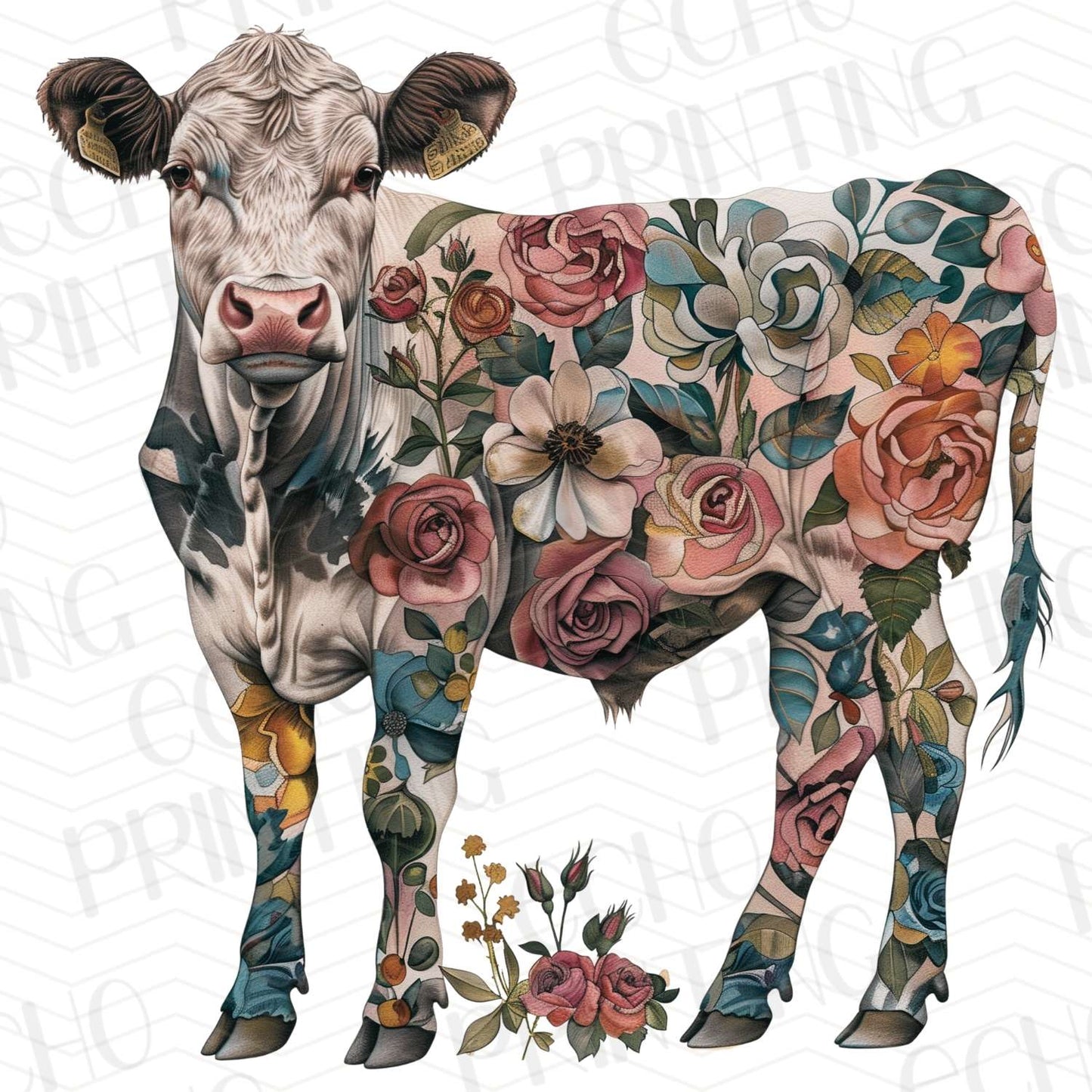 FRMG 38 – FLORAL COW ART