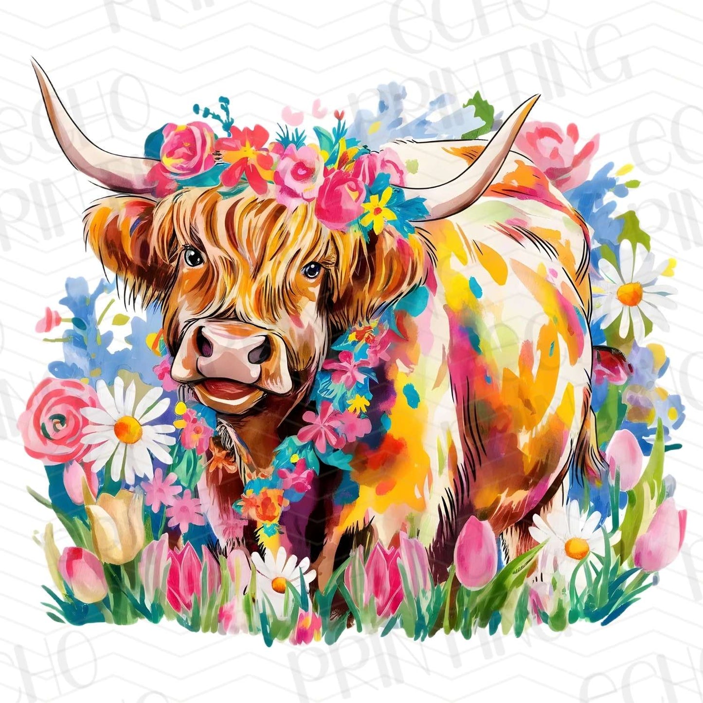 FRMG 49 – COLORFUL HIGHLAND COW