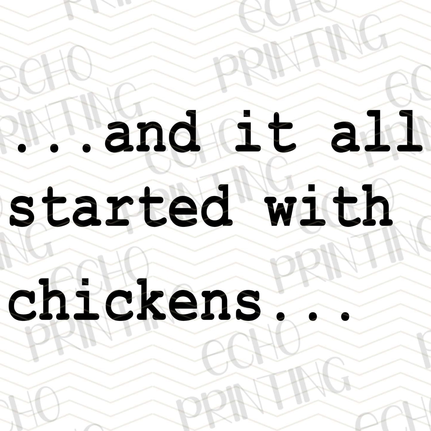 FRM 64 – IT ALL STARTED WITH CHICKENS