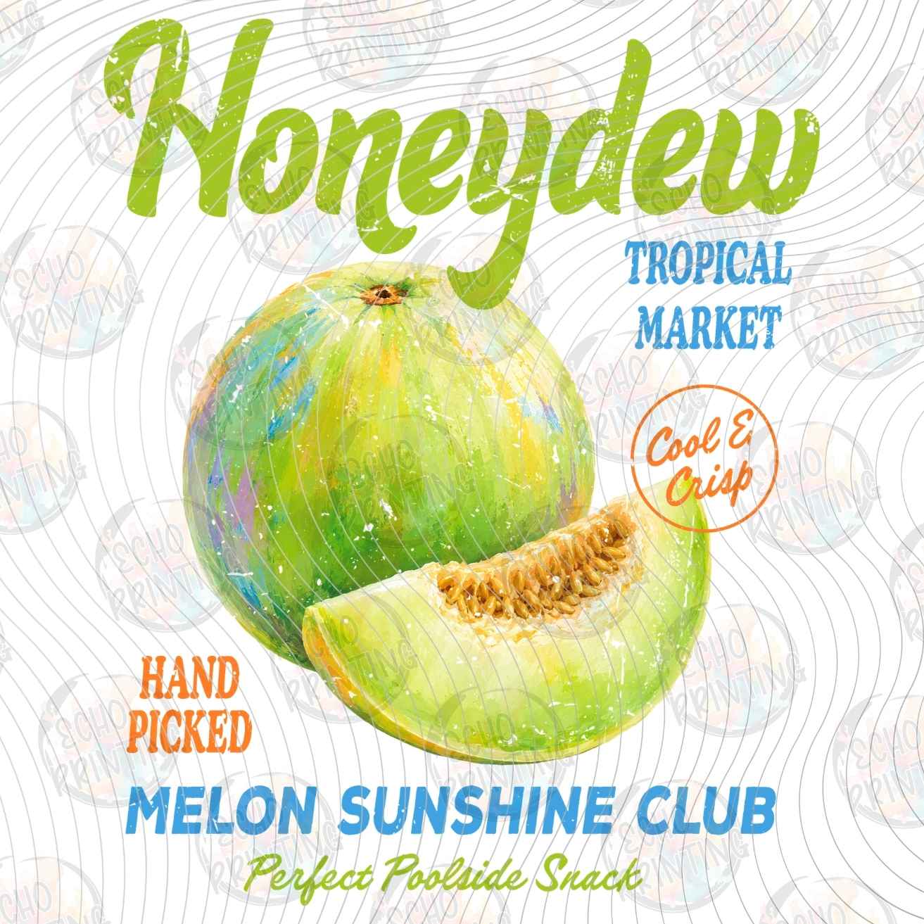 FRTS 100 - HONEYDEW MELON VINTAGE LABEL