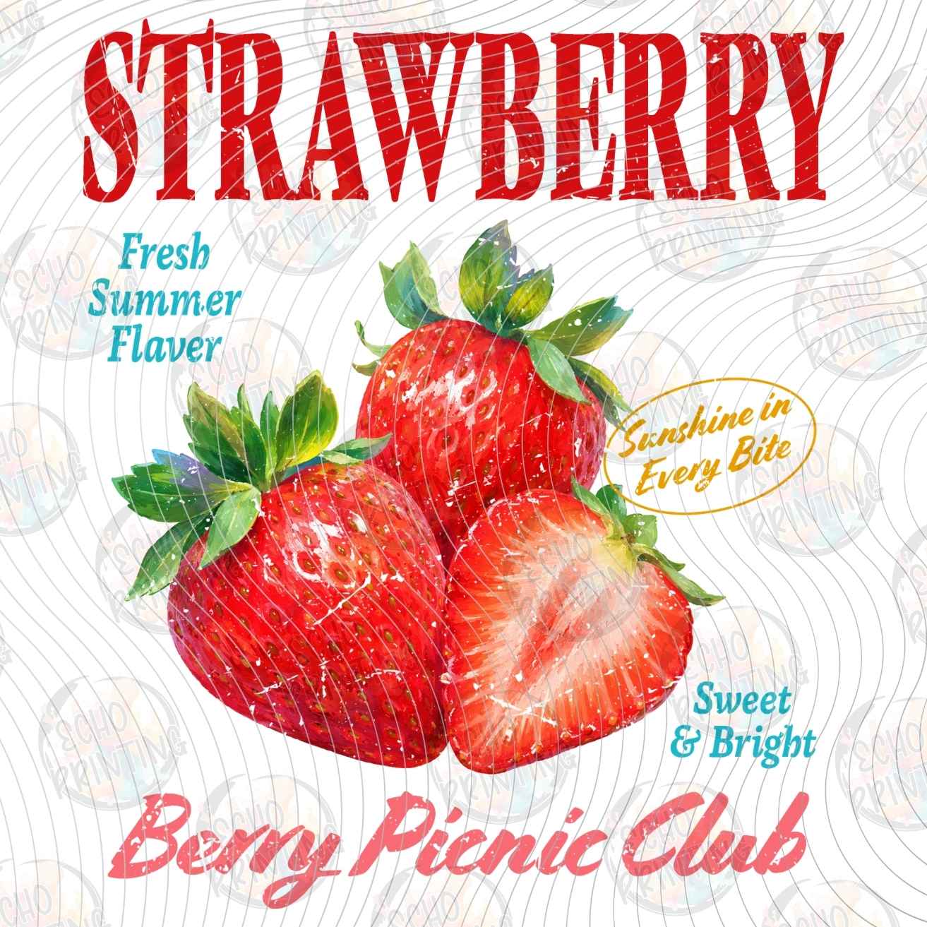 FRTS 107 - STRAWBERRY VINTAGE FRUIT LABEL