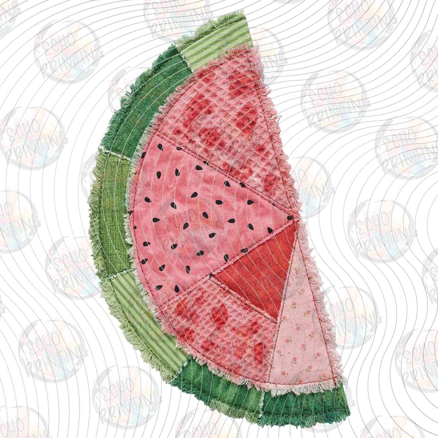 FRTS 12 - QUILTED WATERMELON SLICE