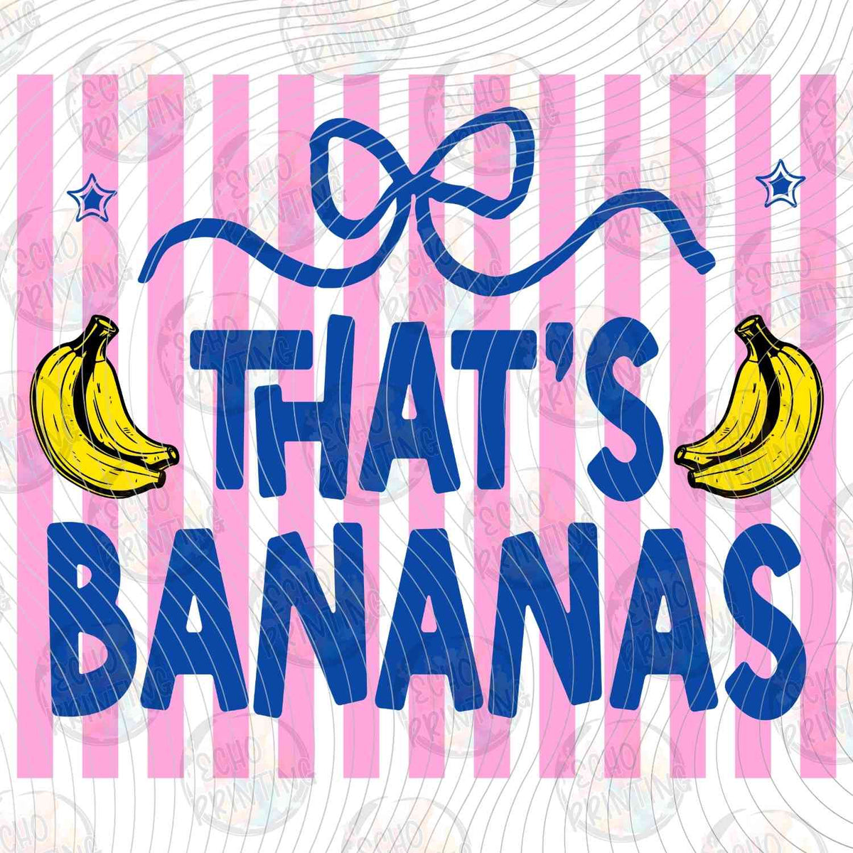 FRTS 54 - THATS BANANAS PINK AND BLUE STRIPES