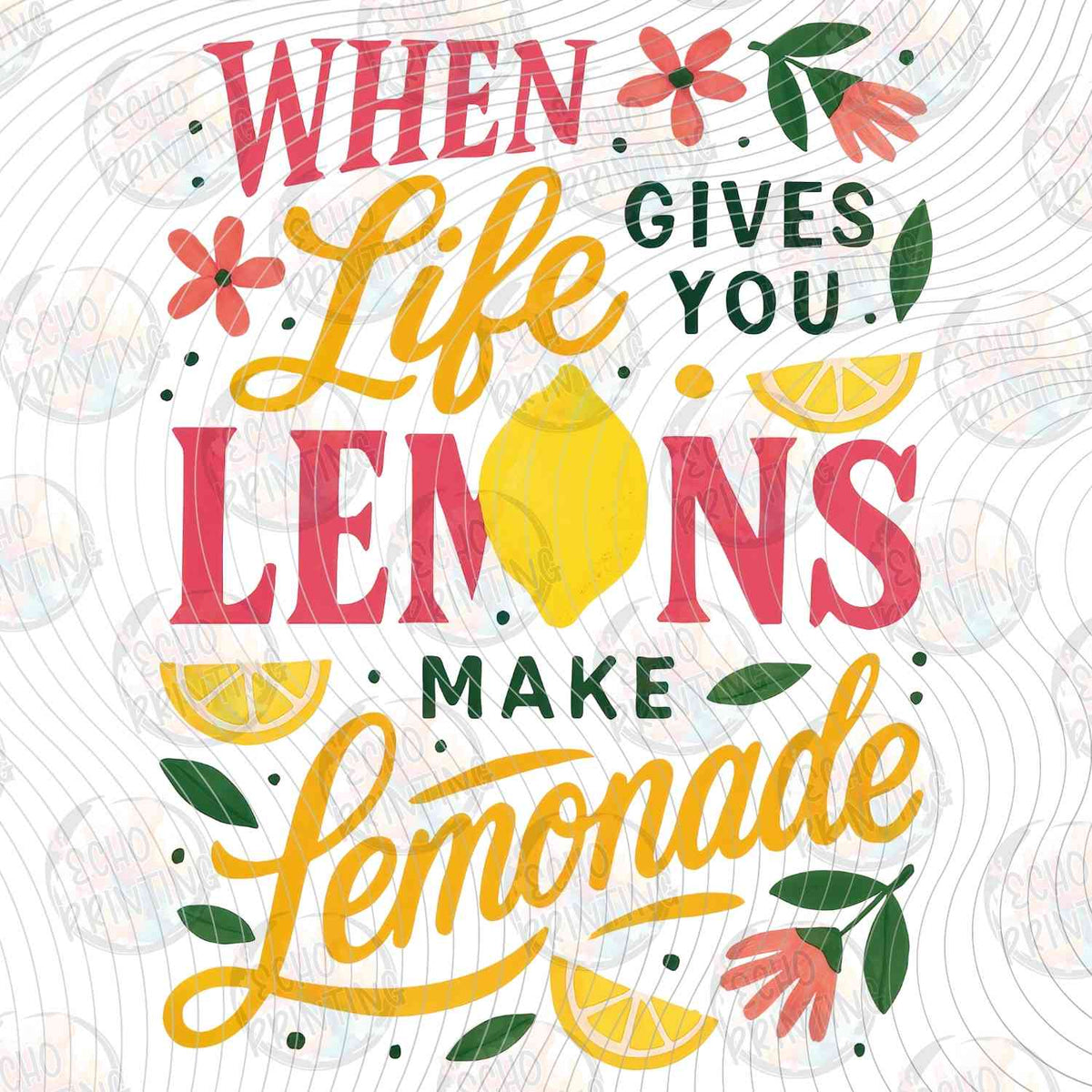 FRTS 71 - WHEN LIFE GIVES YOU LEMONS TYPOGRAPHY