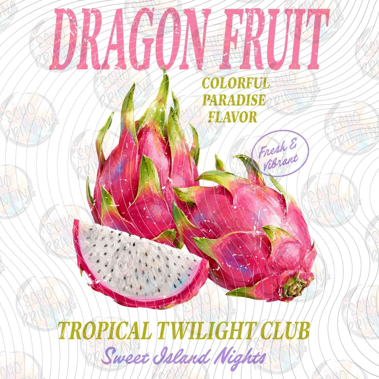 FRTS 98 - DRAGON FRUIT TROPICAL LABEL