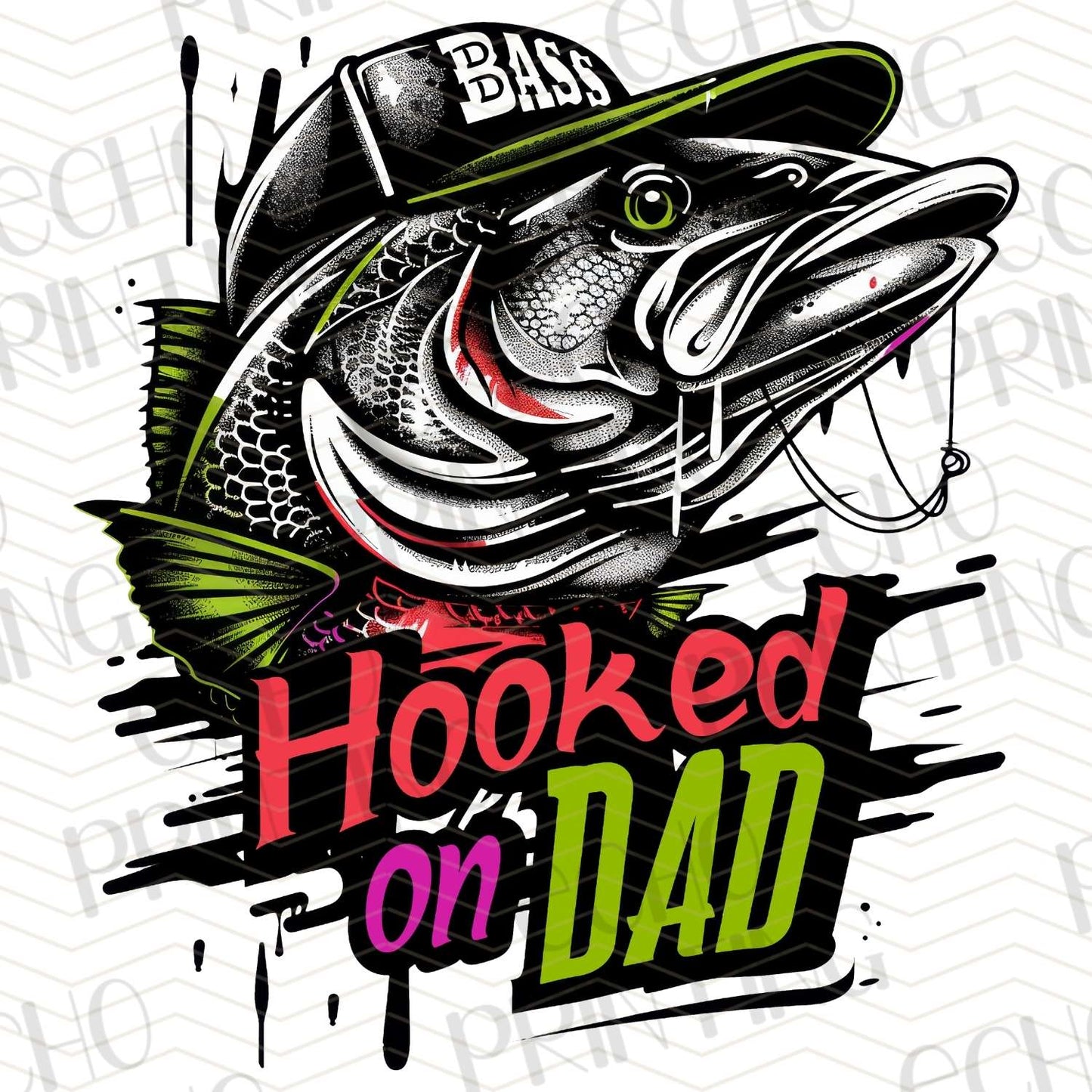 FSHT 180 – HOOKED ON DAD GREEN