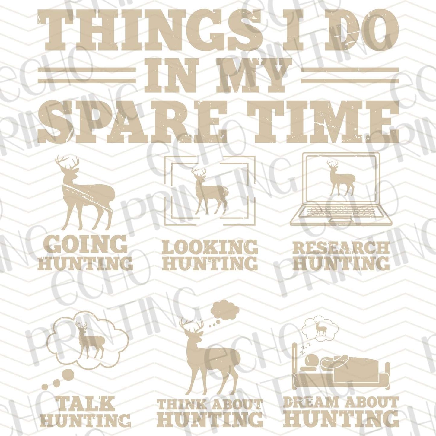 FSHT 236 – SPARE TIME TAN ICONS
