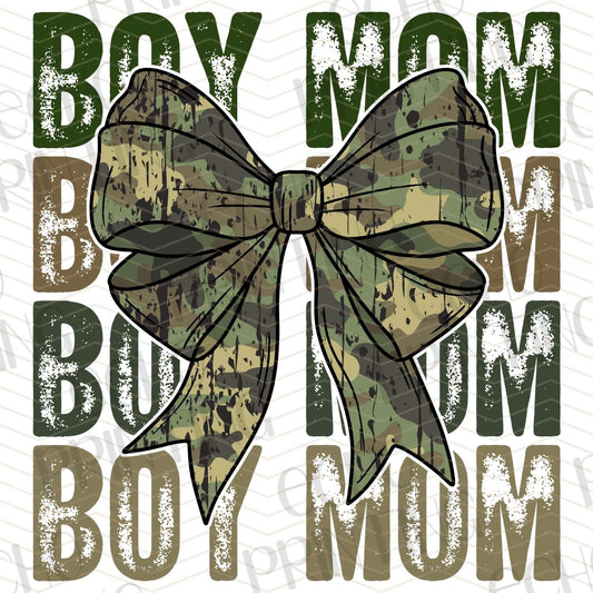 FSHT 253 – BOY MOM CAMO BOW