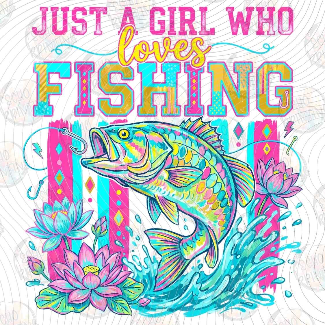 FSHT 375 - GIRL WHO LOVES FISHING