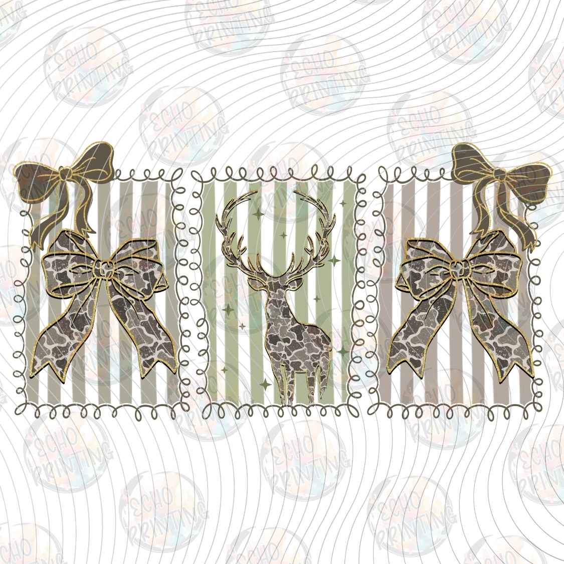 FSHT 475 - DEER ANTLER PATTERN