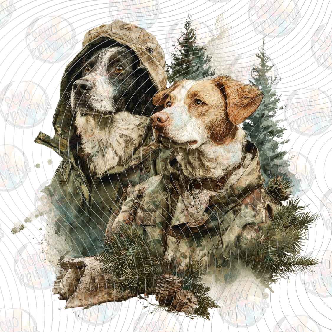 FSHT 584 - HUNTING DOGS PORTRAIT