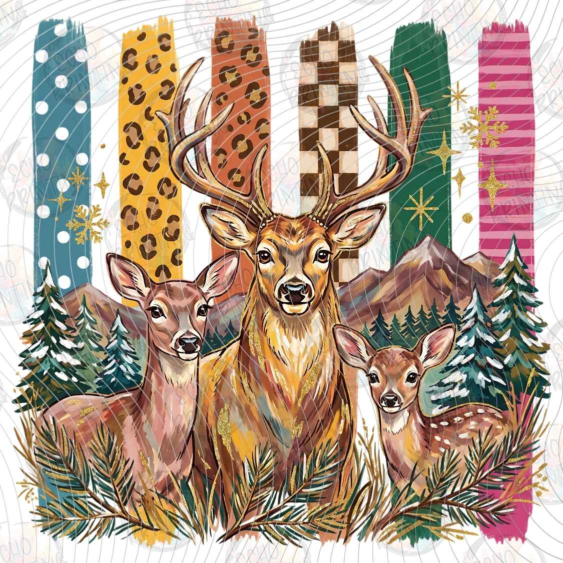FSHT 610 - COLORFUL BUCK DEER