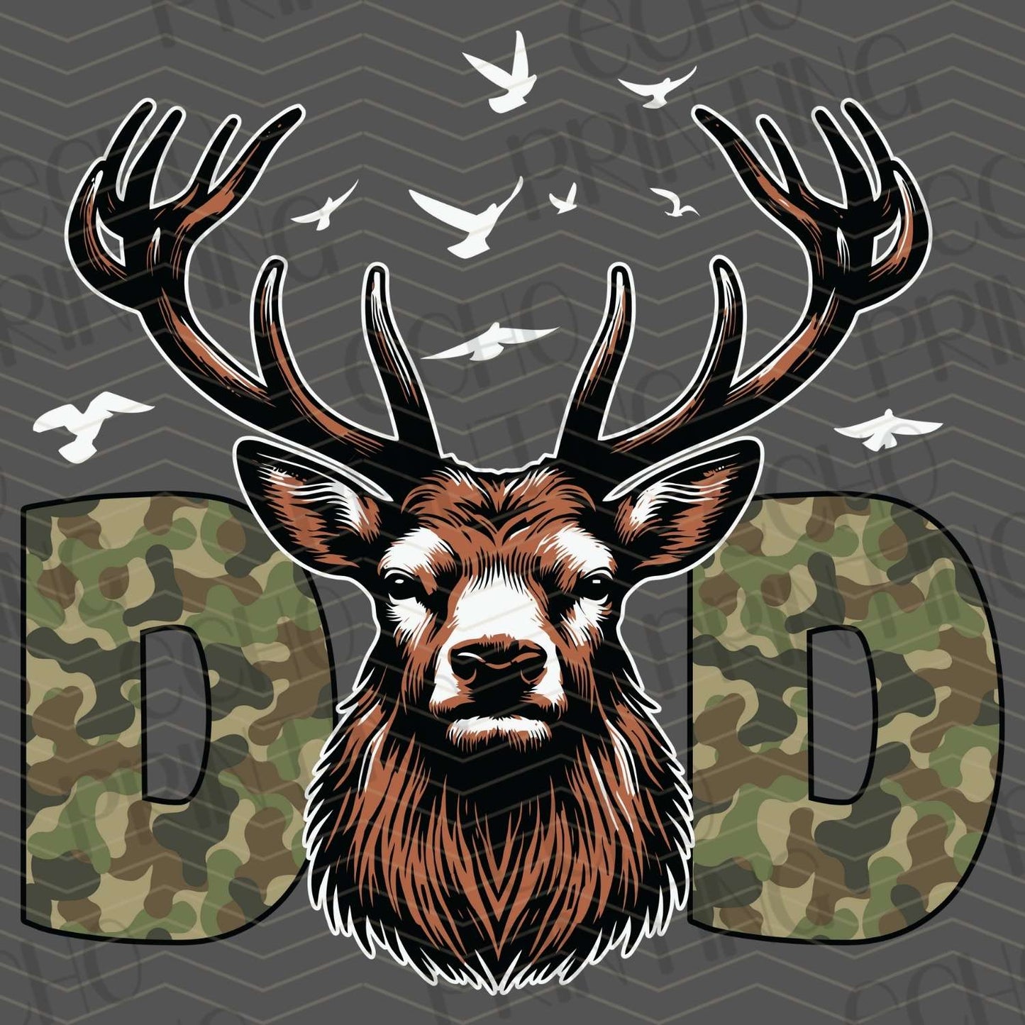 FSHT 78 – CAMO BUCK HEAD