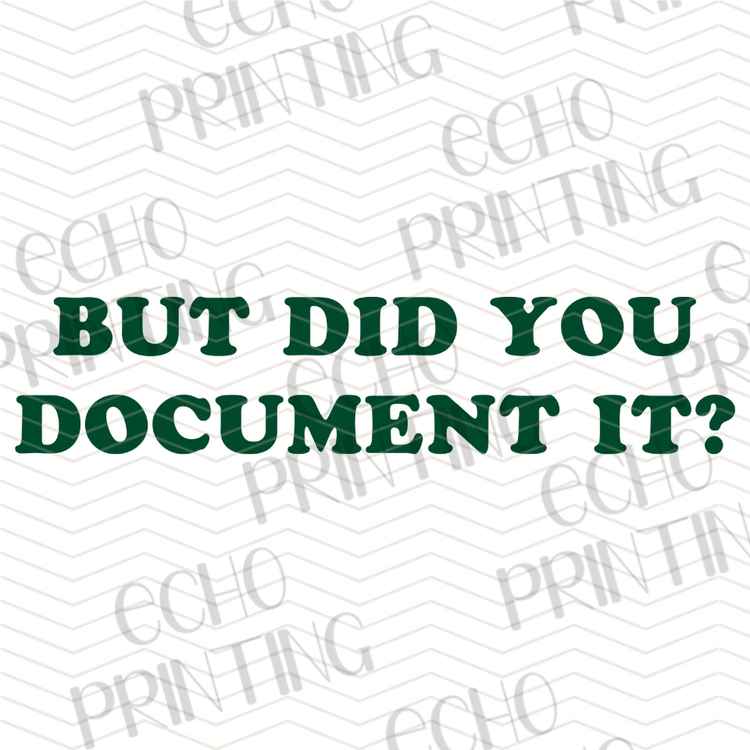 FSSG 1116 - DID YOU DOCUMENT IT
