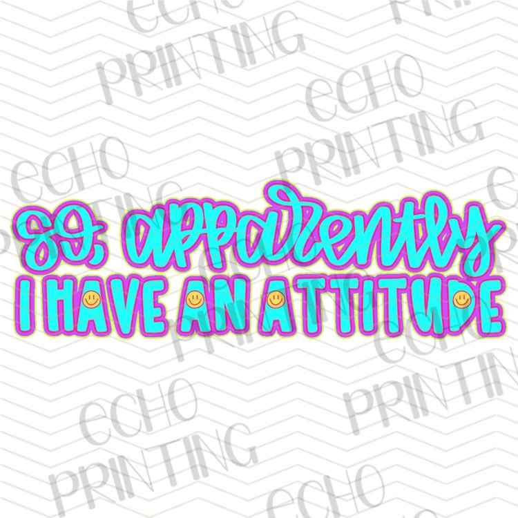 FSSG 1131 - APPARENTLY I HAVE ATTITUDE