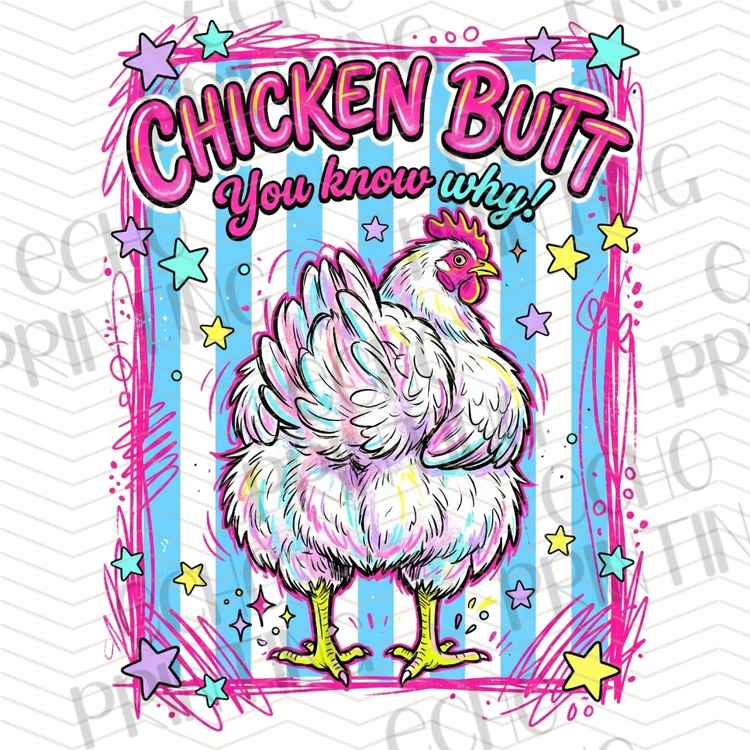 FSSG 1139 - CHICKEN BUTT FUNNY SAYING