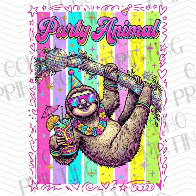 FSSG 1149 - PARTY ANIMAL SLOTH STYLE