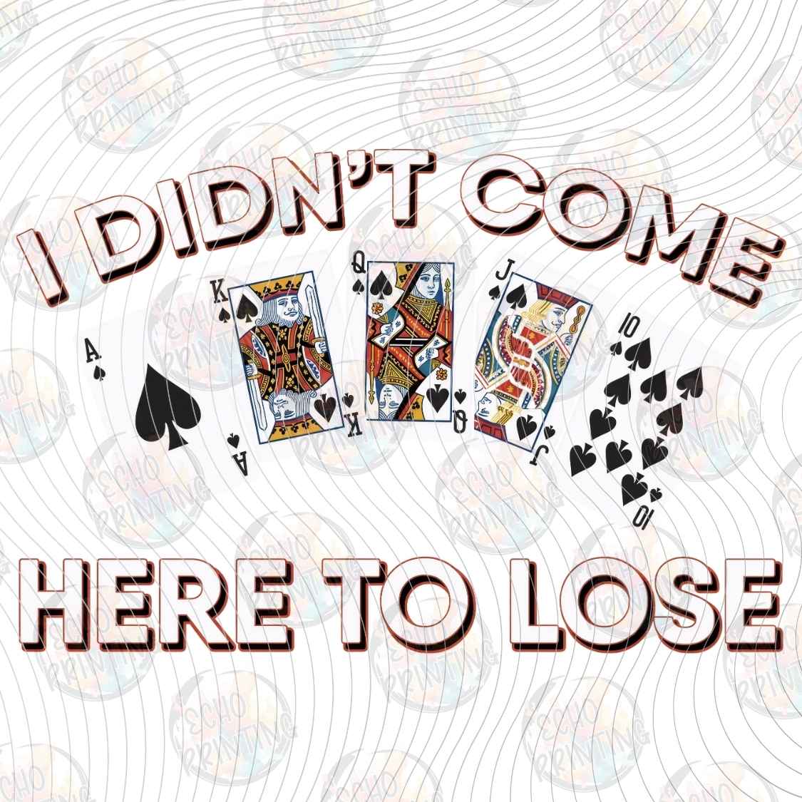 FSSG 1333 - I DIDNT COME TO LOSE