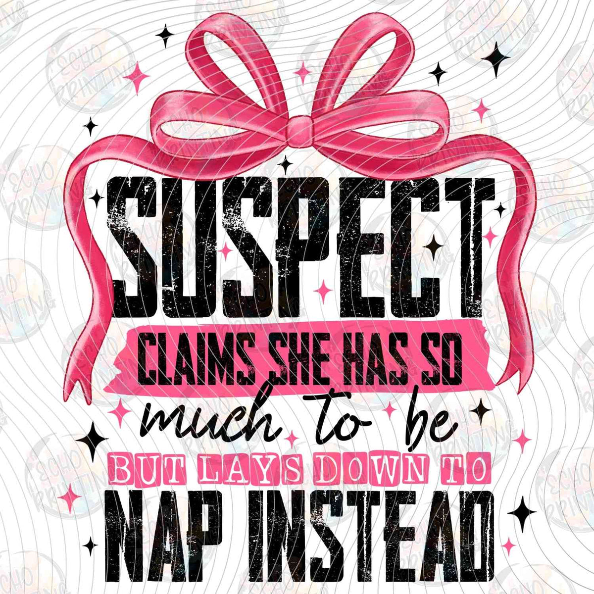 FSSG 646 - SUSPECT CLAIMS SHE HAS SO MUCH TO DO NAP INSTEAD PINK