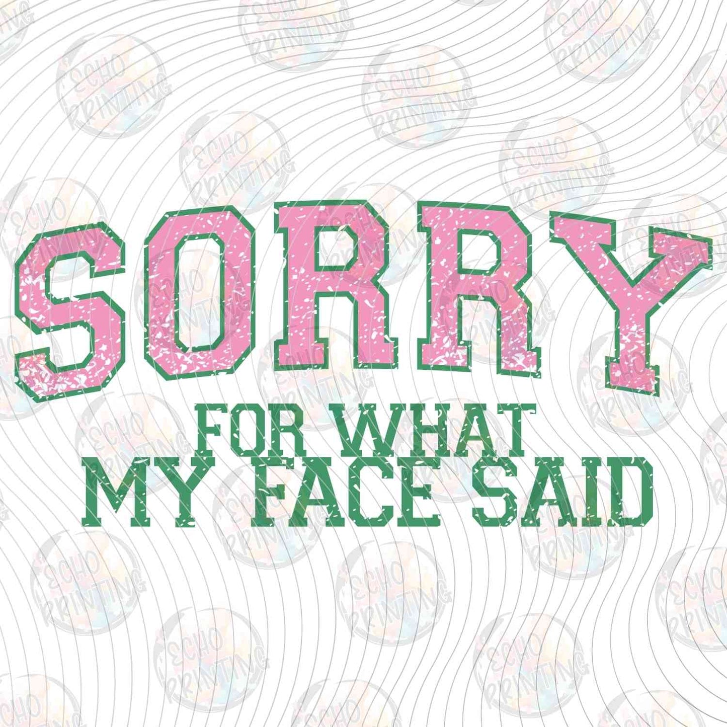 FSSG 688 - SORRY FOR WHAT MY FACE SAID