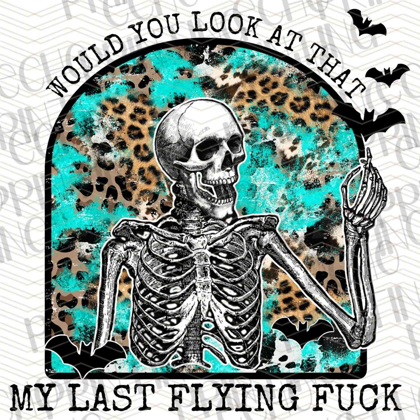 FSSG 333 - MY LAST FLYING F* SKELETON SIGN**