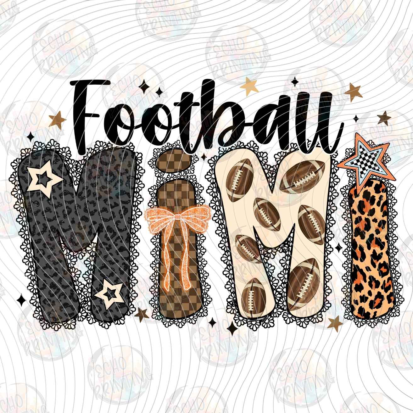FTBG 252 - FOOTBALL MOM RETRO STYLE