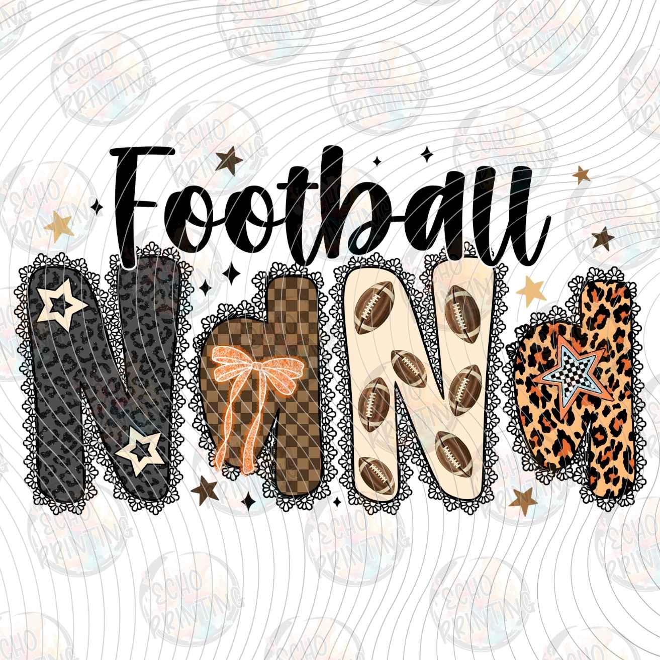 FTBG 256 - FOOTBALL MOM RETRO STYLE