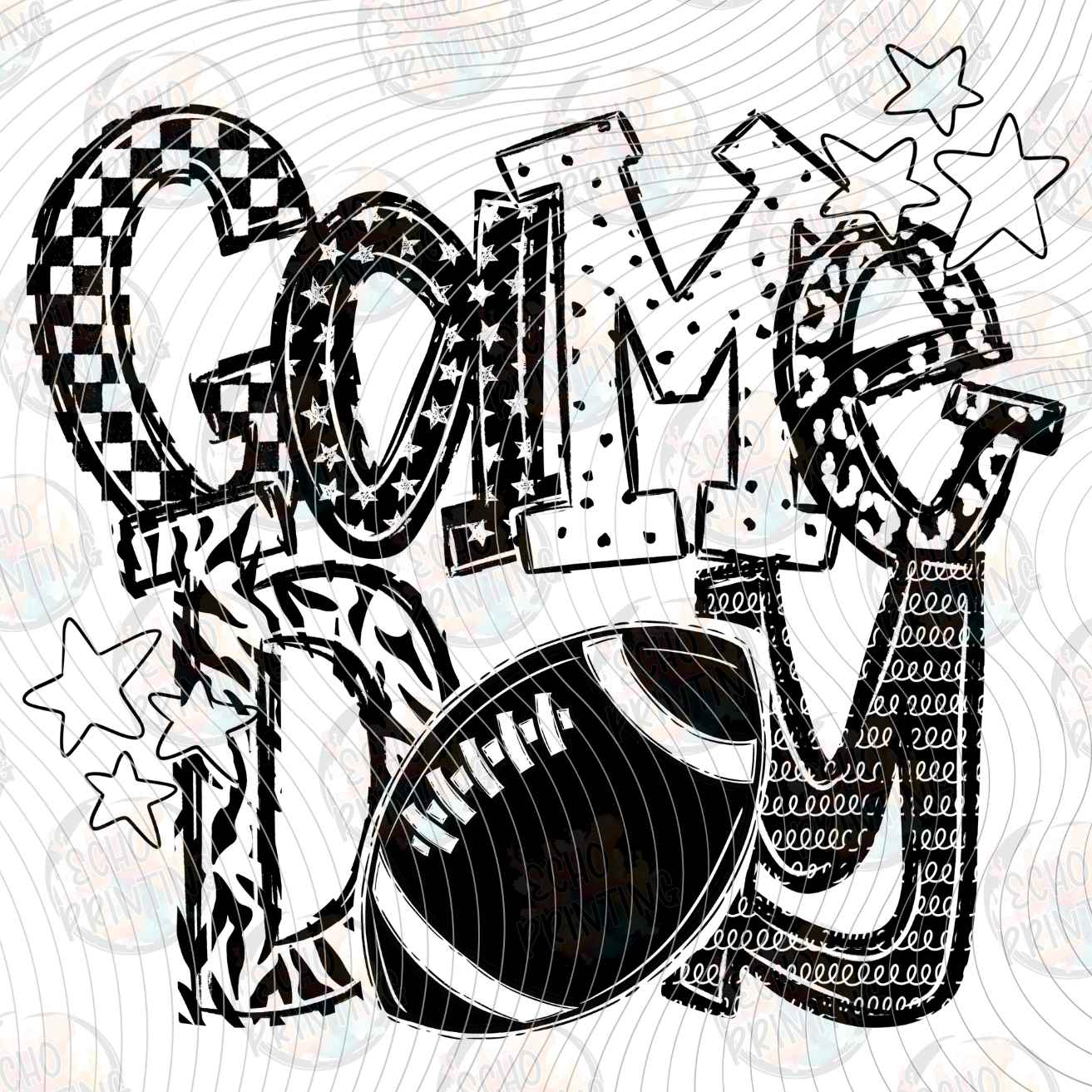 FTBG 280 - COLLEGE FOOTBALL LETTERING