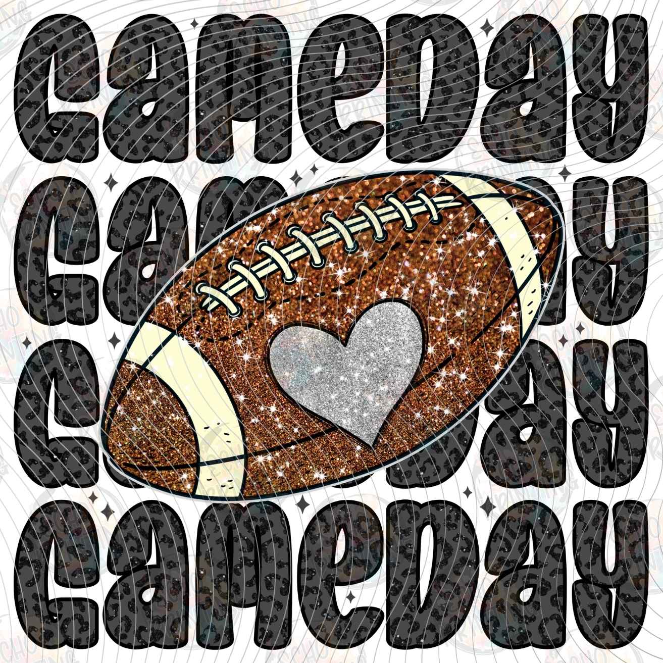 FTBG 282 - GAME DAY FOOTBALL HEART
