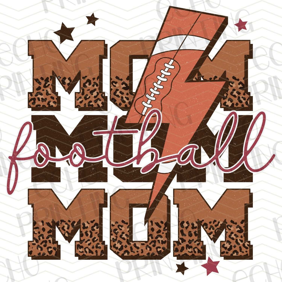 FTBG 6 - FOOTBALL MOM WITH BOLT AND HEART