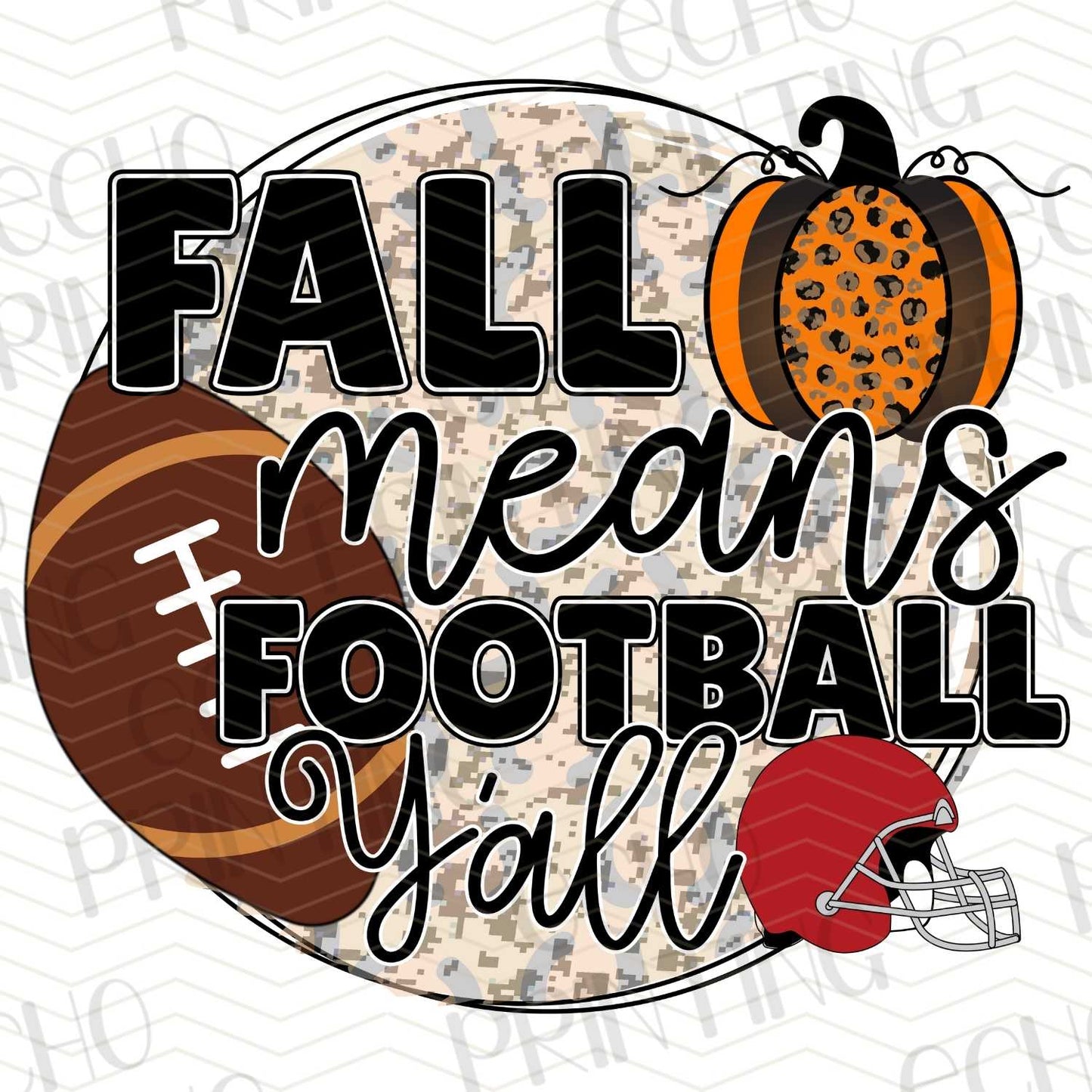 FTB 80 – FALL MEANS FOOTBALL Y’ALL PUMPKIN