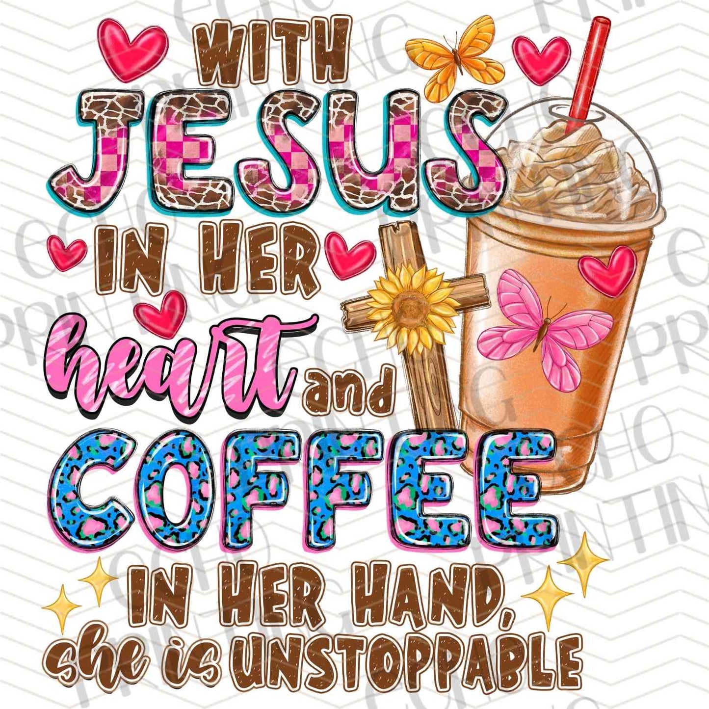 FTHG 1030 - JESUS COFFEE HEART