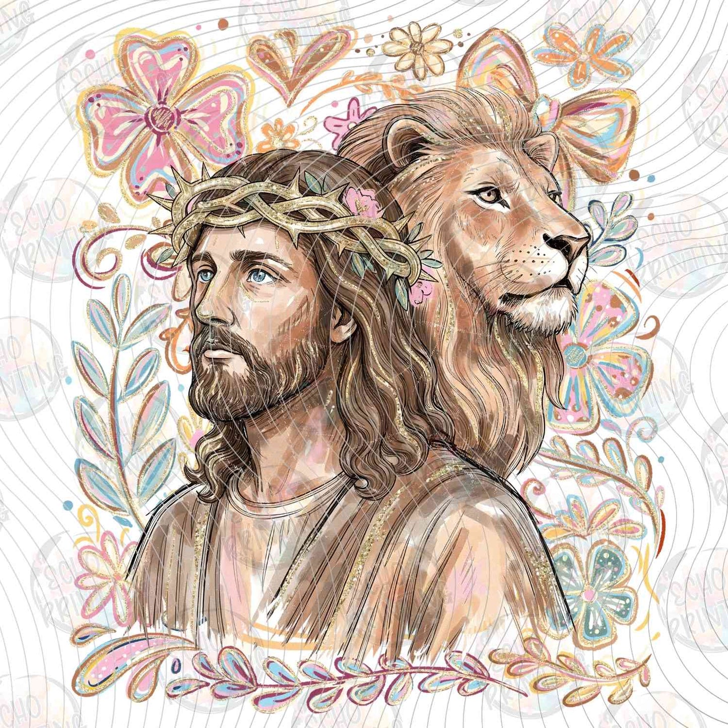 FTHG 1089 - JESUS AND THE LION PORTRAIT