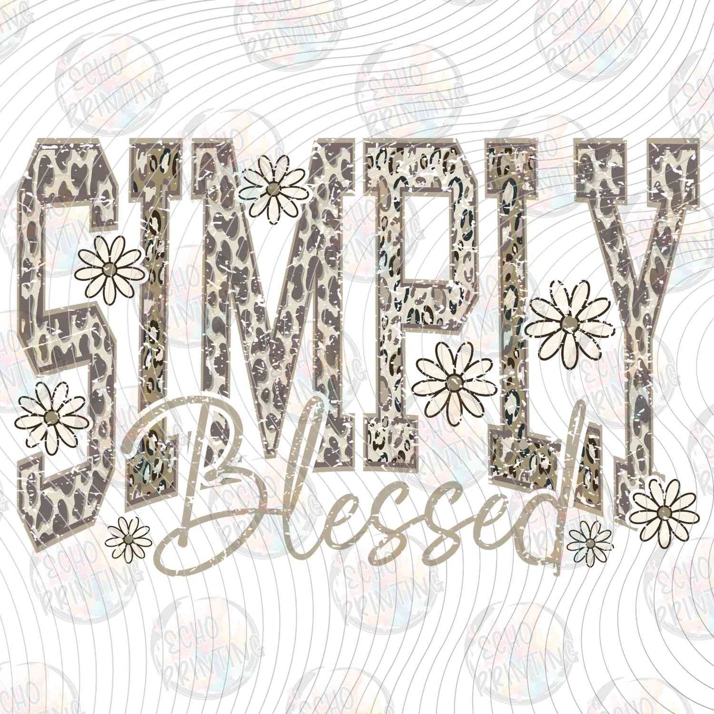 FTHG 1105 - SIMPLY BLESSED FLORAL LETTERS