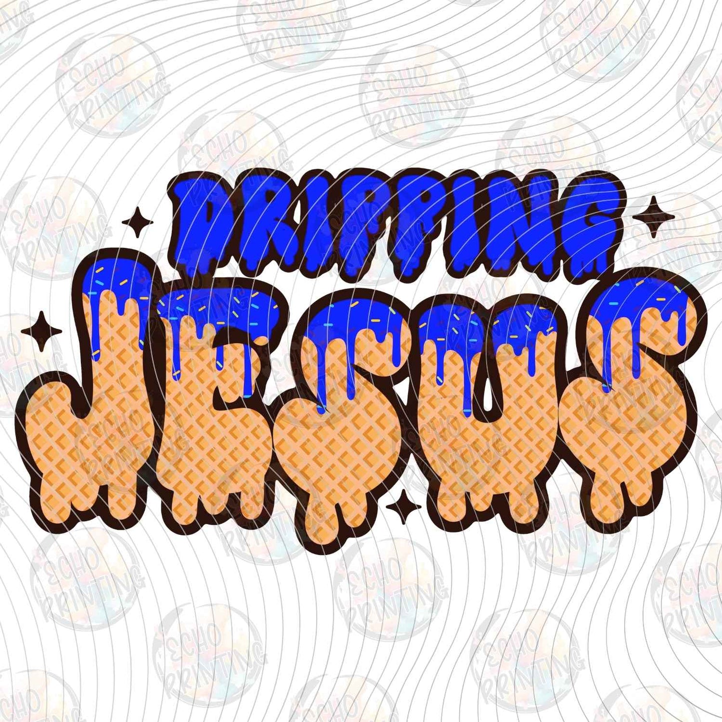 FTHG 1183 - DRIPPING JESUS TEXT