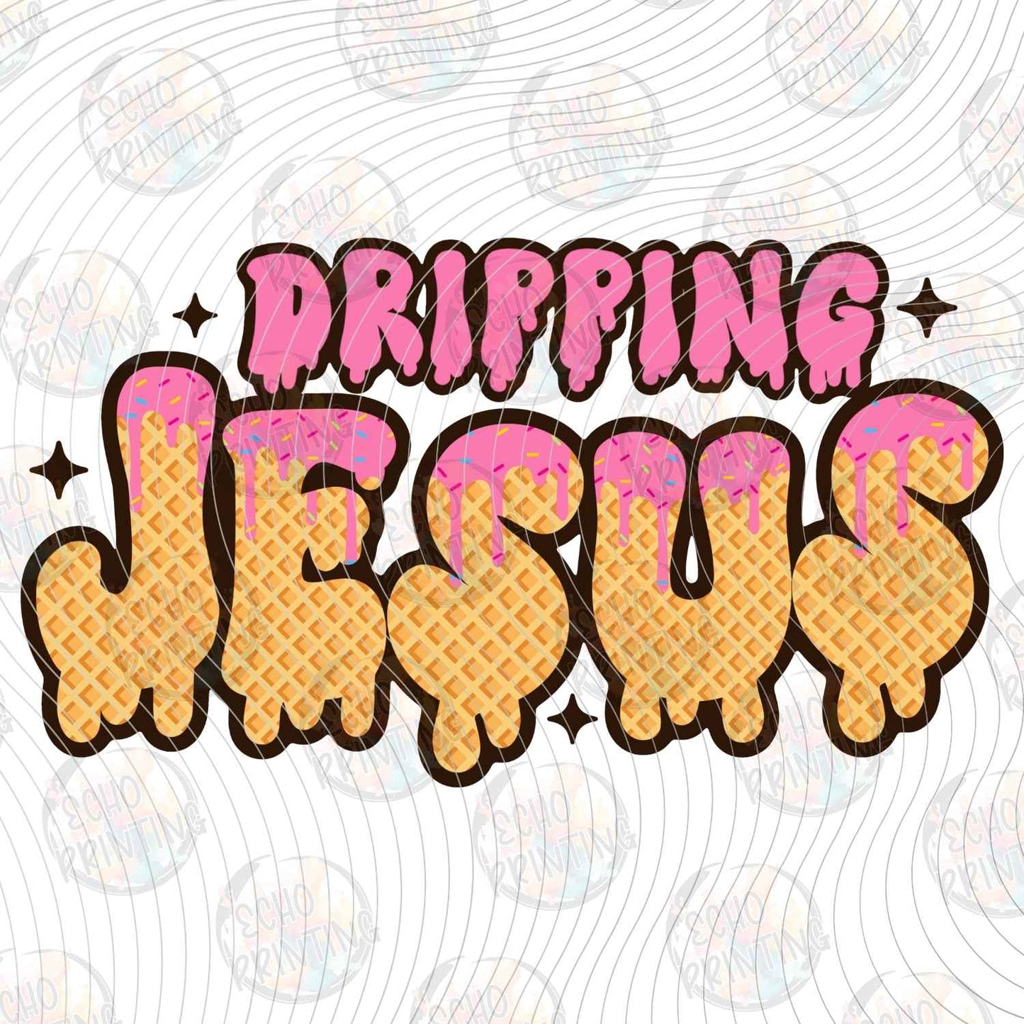 FTHG 1184 - MELTED JESUS LETTERING