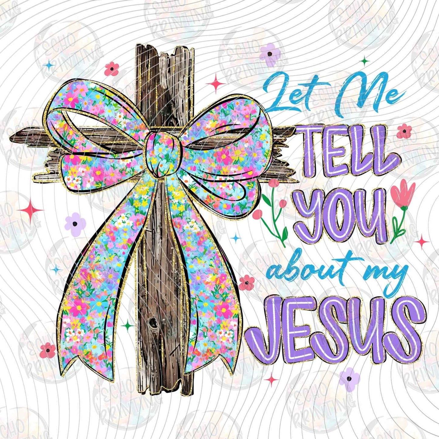 FTHG 1230 - FLORAL JESUS CROSS