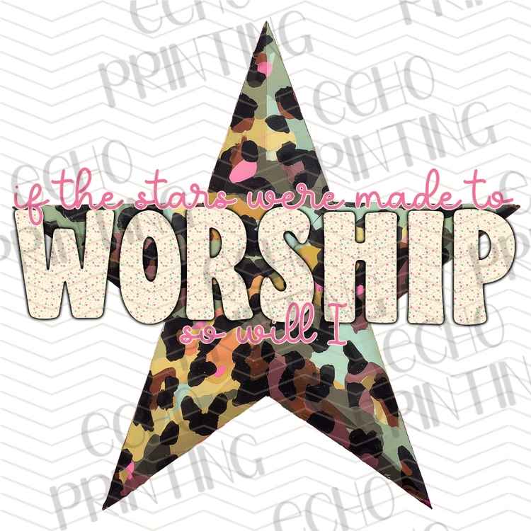 FTHG 1344 - WORSHIP CHRISTIAN STAR DESIGN