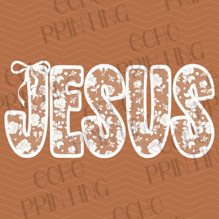 FTHG 1364 - JESUS RETRO LETTERING