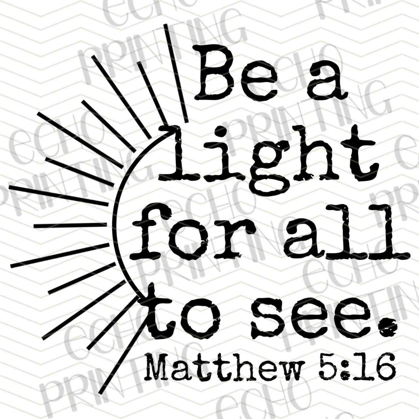 FTHG 772 - BE A LIGHT