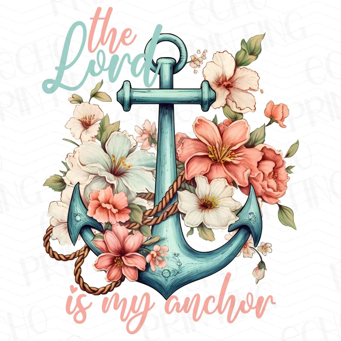 FTHG 121 - THE LORD IS MY ANCHOR - CROSS AND BLOOMS